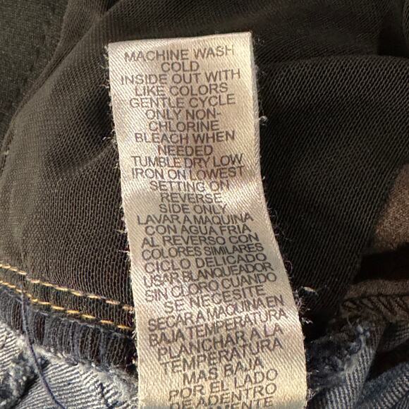 Democracy Petite SZ 10P “Ab”solution Jeans Distressed Stretch Elastic Waist Blue - Picture 10 of 10